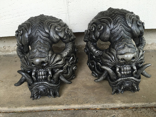 CAST URETHANE "FAUX SILVER" SENTINEL MASK- CUSTOM LISTING FOR MARK