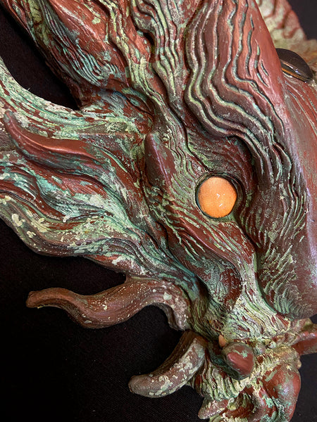 PANOPTES BEAST WALL SCULPTURE- COLD CAST COPPER