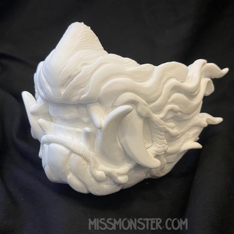 CUSTOM LISTING- SNARL HALF MASK BLANK- *** PRE-ORDER! WILL NOT SHIP FOR 3-6 WEEKS***