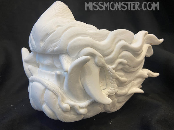PATREON- SNARL HALF MASK BLANK- *** PRE-ORDER! WILL NOT SHIP FOR 3-6 WEEKS***