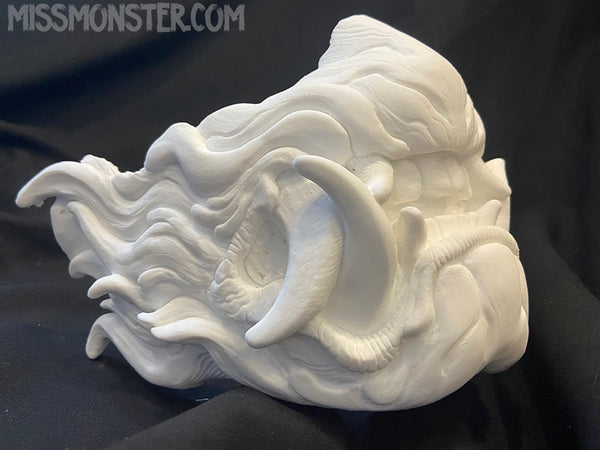 CUSTOM LISTING- SNARL HALF MASK BLANK- *** PRE-ORDER! WILL NOT SHIP FOR 3-6 WEEKS***