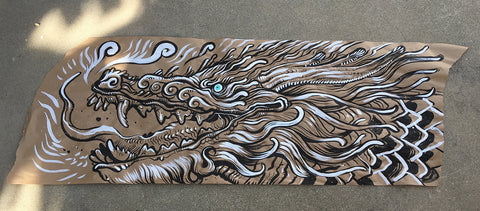 GIANT INK DRAWING- DRAGON