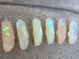 GARDEN CRYSTAL- CAST URETHANE GLOW IN THE DARK- IRIDESCENTS (RAINBOW)