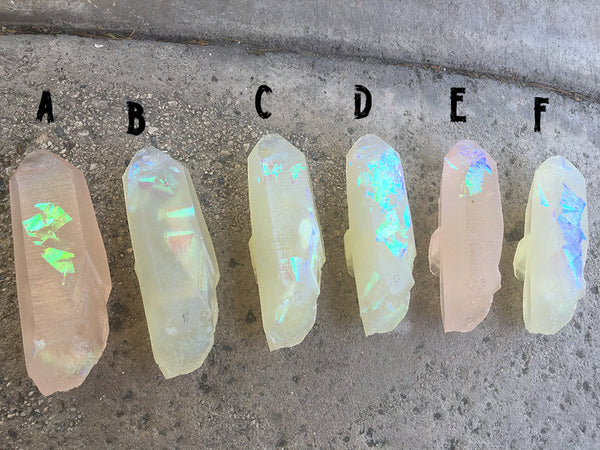 GARDEN CRYSTAL- CAST URETHANE GLOW IN THE DARK- IRIDESCENTS (RAINBOW)