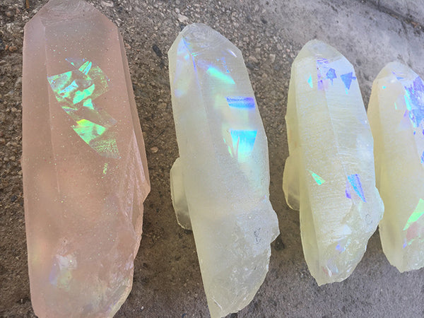 GARDEN CRYSTAL- CAST URETHANE GLOW IN THE DARK- IRIDESCENTS (RAINBOW)