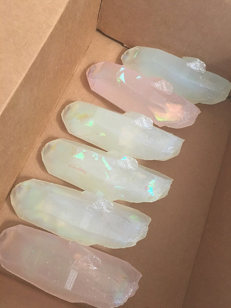 GARDEN CRYSTAL- CAST URETHANE GLOW IN THE DARK- IRIDESCENTS (RAINBOW)