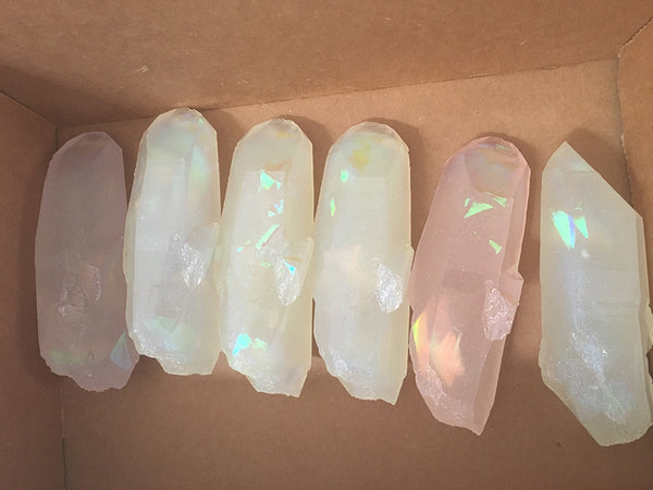 GARDEN CRYSTAL- CAST URETHANE GLOW IN THE DARK- IRIDESCENTS (RAINBOW)