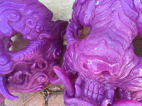 CAST URETHANE SENTINEL MASK- GLOW IN THE DARK "ORCHID"