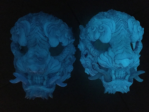 CAST URETHANE SENTINEL MASK- GLOW IN THE DARK "ORCHID"