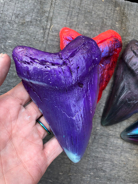 MEGALODON CAST GLOW SHARK TOOTH