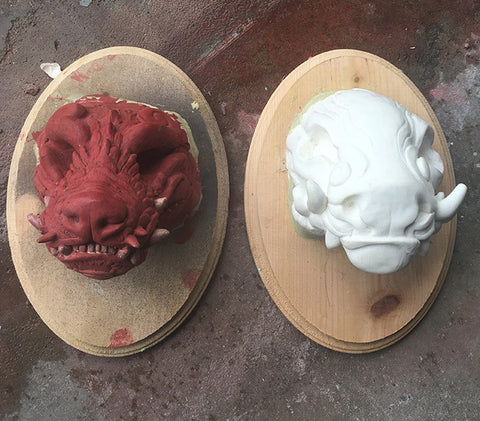 BLANK WALL MOUNTED MONSTER HEADS