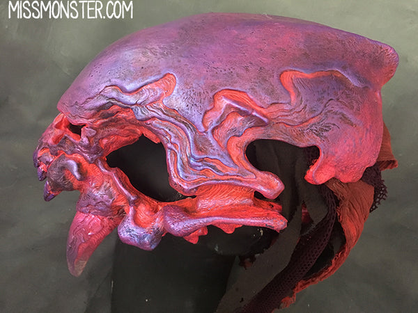 FATALIS HELM- IRIDESCENT PURPLE WITH LEDS