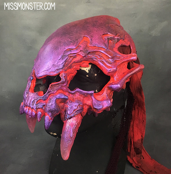 FATALIS HELM- IRIDESCENT PURPLE WITH LEDS