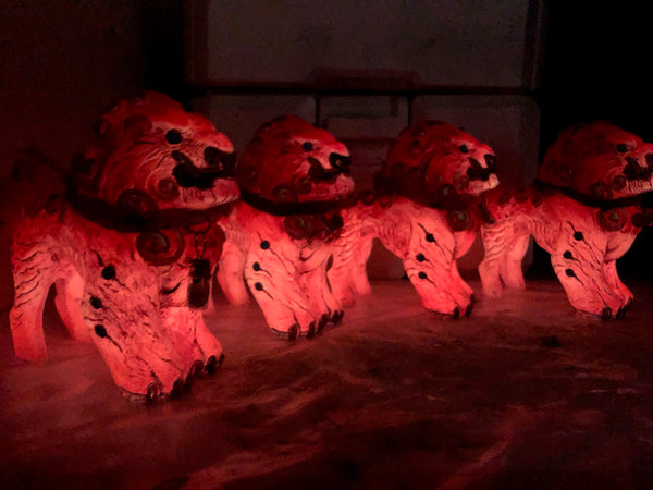 FOO DOG BLEP PAINTED GLOW IN THE DARK FIGURE