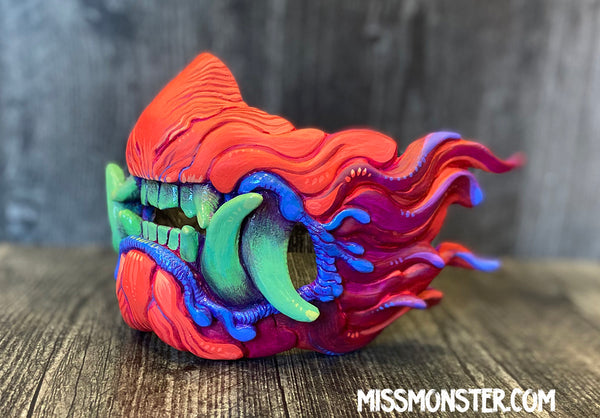 SNARL MASK- ELECTRIC BEAST - READY TO WEAR