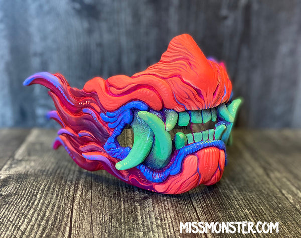 SNARL MASK- ELECTRIC BEAST - READY TO WEAR