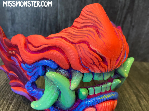 SNARL MASK- ELECTRIC BEAST - READY TO WEAR