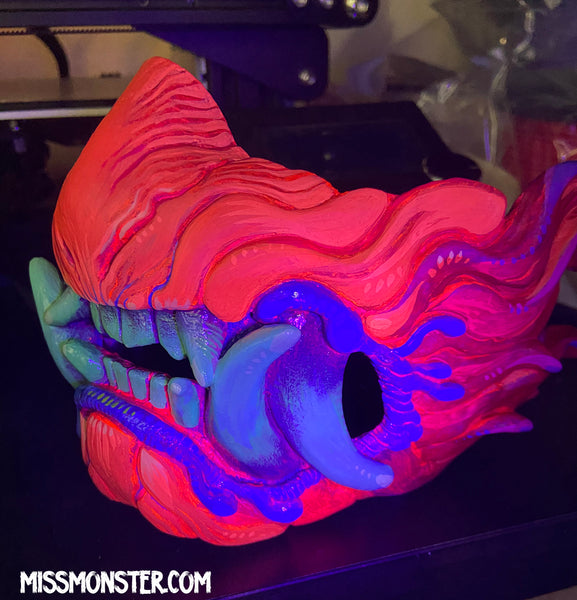 SNARL MASK- ELECTRIC BEAST - READY TO WEAR