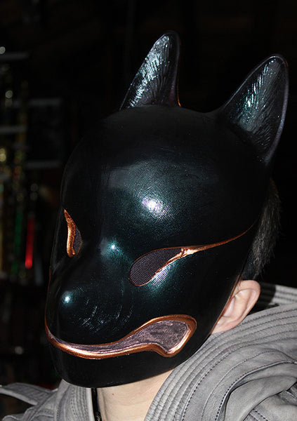 OIL SLICK KITSUNE MASK- READY TO WEAR