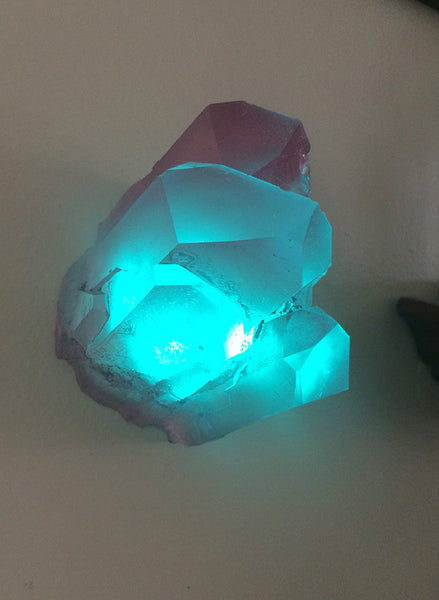 WALL MOUNTED SCONCE CRYSTAL CHUNK LED LIGHT- TEAL