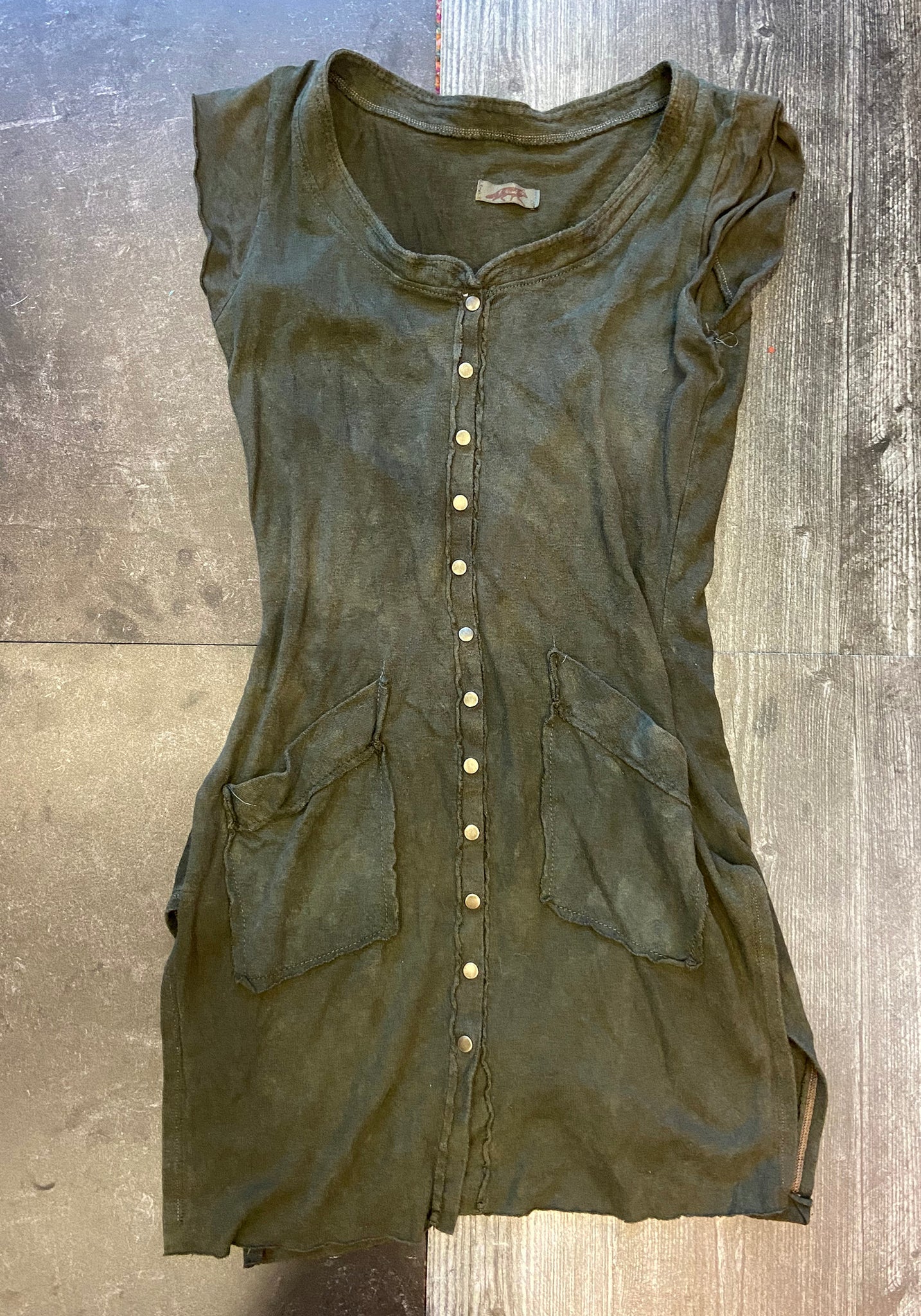 CROSSFOX LONG SNAP TOP/DRESS
