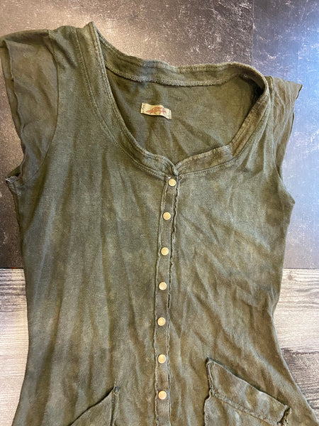 CROSSFOX LONG SNAP TOP/DRESS