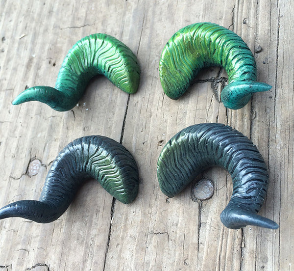 BJD RAM HORNS- GREEN