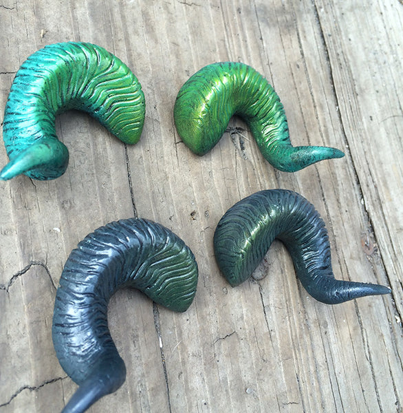 BJD RAM HORNS- GREEN