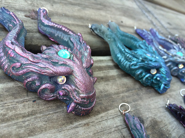 OLD GUARD PENDANT- BLUES AND PURPLES