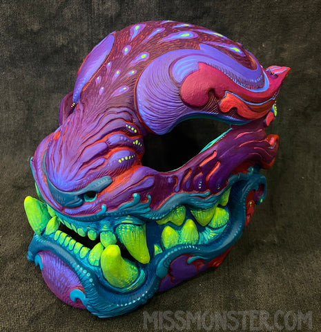 NEON DREAM ORNATE PANTHER MASK
