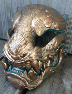 PANTHER MASK - FAUX COPPER PATINA