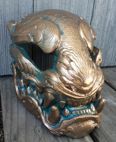 PANTHER MASK - FAUX COPPER PATINA