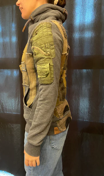 CLOTHING SALE- POST APOCALYPTIC STYLE MODDED HOODIE