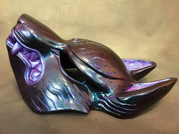 PAINTED FOX MASK- IRIDESCENT COLOR CHANGE