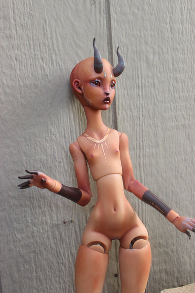 LILLYCAT "LYSE" - caramel skin CUSTOMIZED BALL JOINTED DOLL