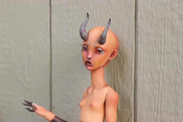 LILLYCAT "LYSE" - caramel skin CUSTOMIZED BALL JOINTED DOLL