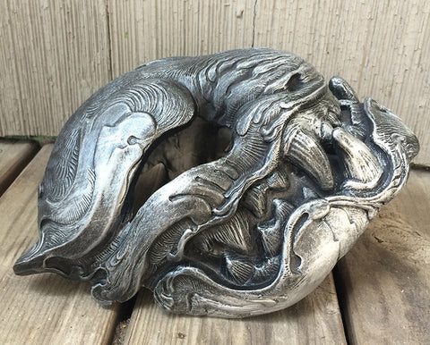 READY TO WEAR FAUX SILVER PANTHER MASK