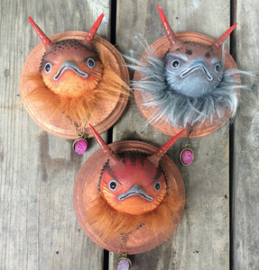 bearded monsters BEARDED BIRB MONSTER- FAUX TAXIDERMY HEAD – missmonster