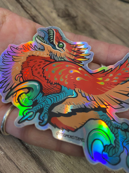 PATREON- RAPTOR HOLOGRAPHIC STICKER 3 PACK