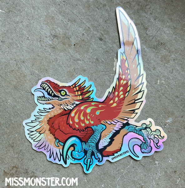 RAPTOR ZOOMIES HOLOGRAPHIC STICKER 2 PACK