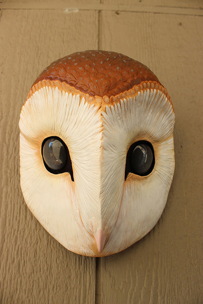 PAINTED, READY TO SHIP OWL MASK