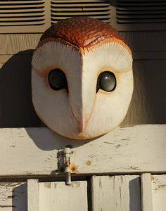 PAINTED, READY TO SHIP OWL MASK