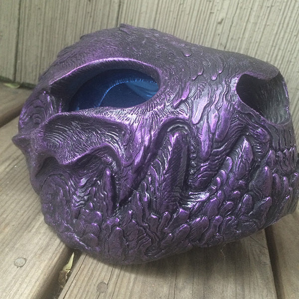 HATE WRAITH MASK- PURPLE WITH BLUE LENSES