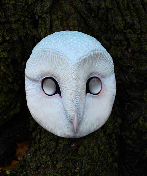 GHOST OWL - PAINTED AND FINISHED MASK
