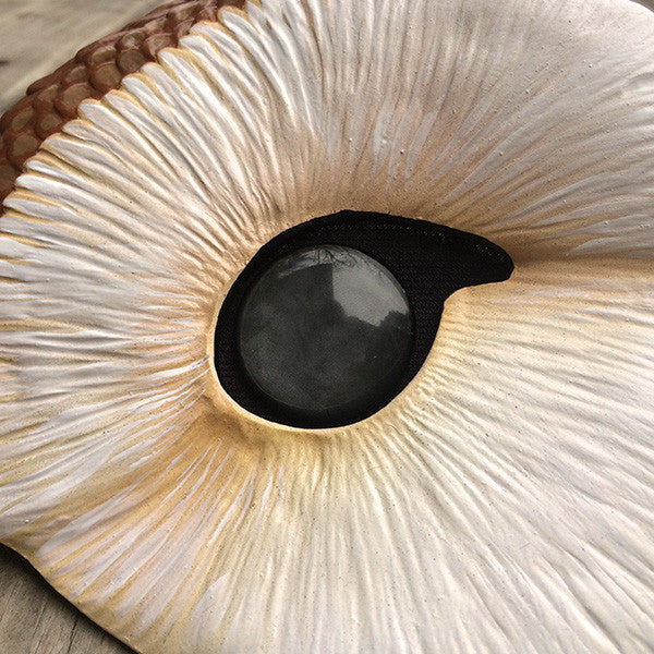 BARN OWL MASK- PAINTED AND FINISHED