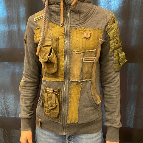CLOTHING SALE- POST APOCALYPTIC STYLE MODDED HOODIE