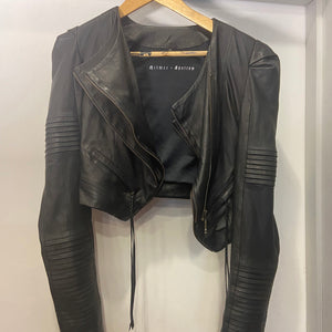 CLOTHING SALE- JAN HILMER X SPARROW BLACK LEATHER JACKET- WOMENS 6