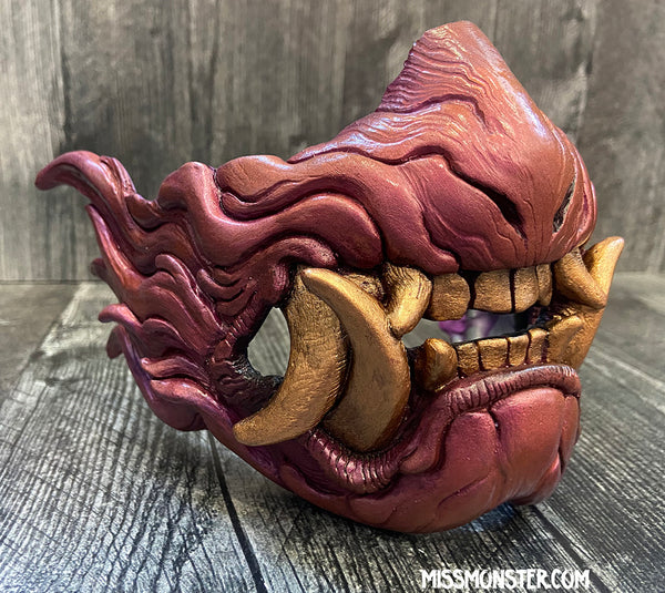 SNARL HALF MASK- PAINTED