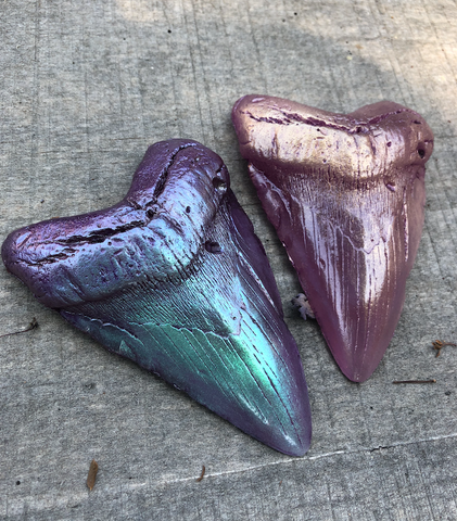MEGALODON CAST GLOW SHARK TOOTH