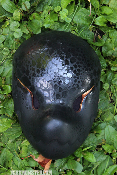 CHOMPY "BLACK SNAKE"- PAINTED, READY TO WEAR LIMITED EDITION MASK